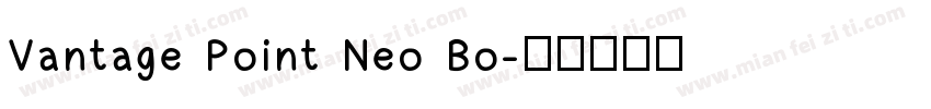 Vantage Point Neo Bo字体转换